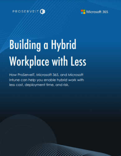 Building a Hybrid Workplace with Less Productivity eBook Cover Page