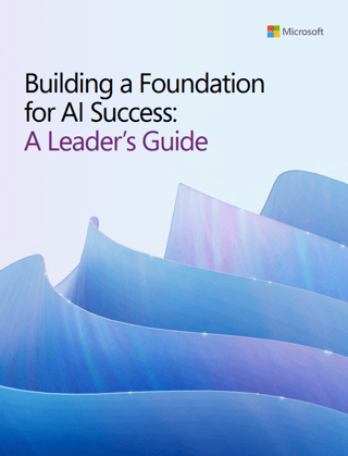 building a foundation for ai success a leader's guide ebook cover page