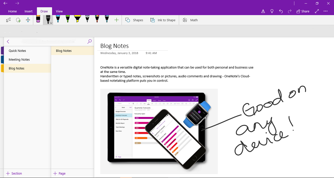 onenote vs evernote for songwriting