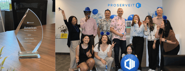 ProServeIT Microsoft Partner of the Year Modern Work