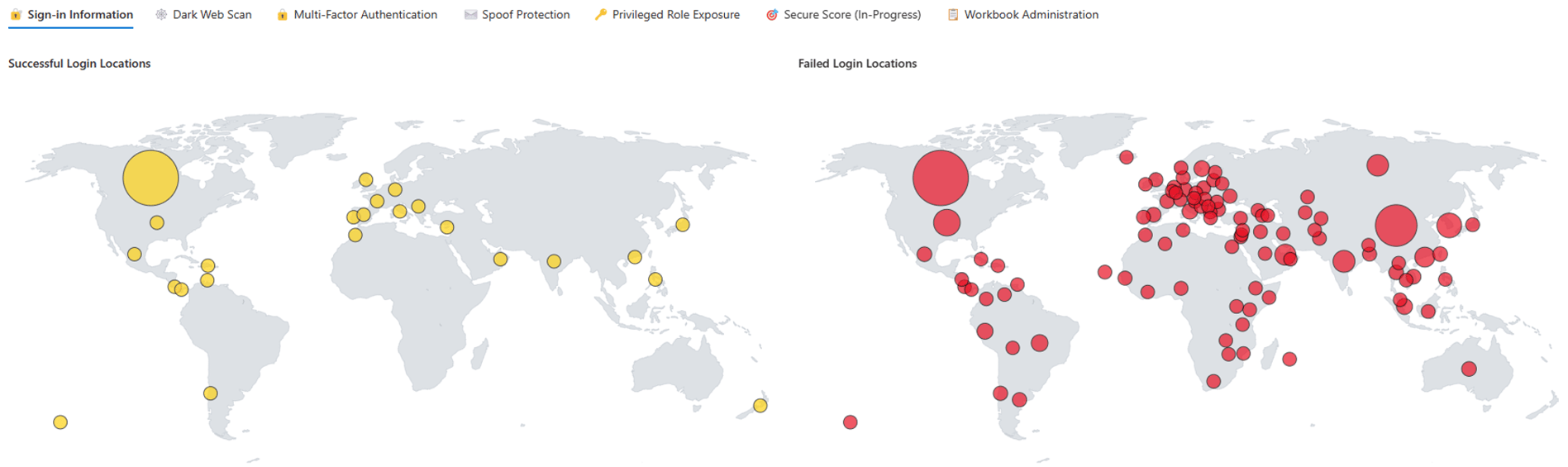 an image showing Security Threat Landscape worlwide