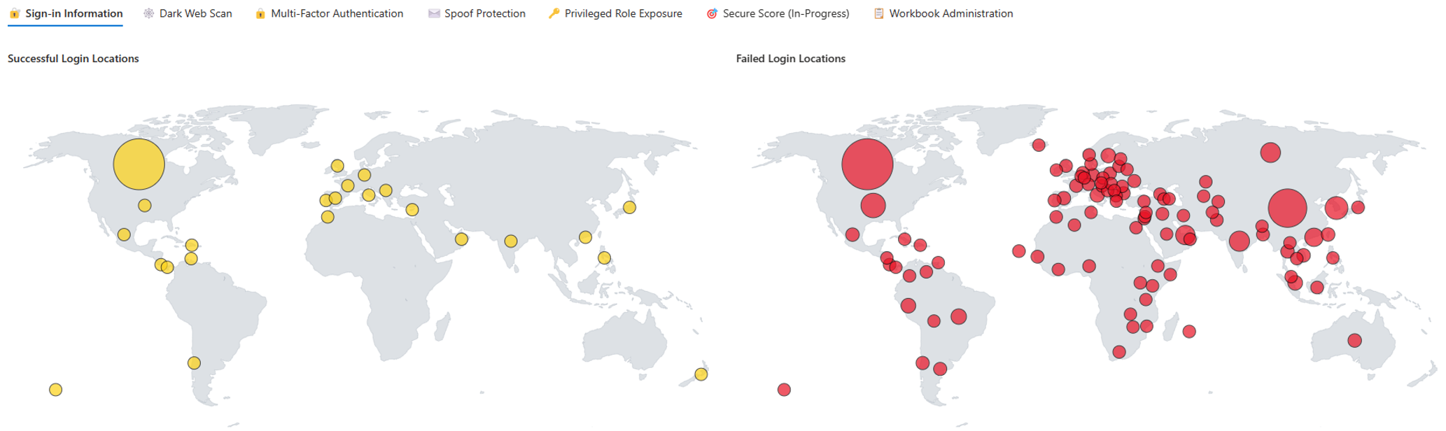 a visual representation of attacks done globally