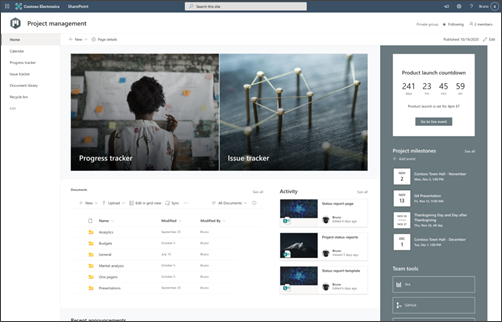 SharePoint Project management