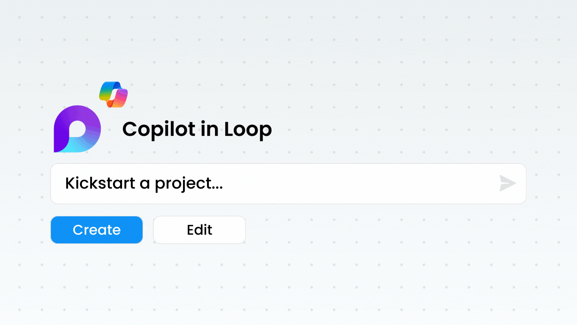 GIF of how to Use Copilot in Loop for Project management