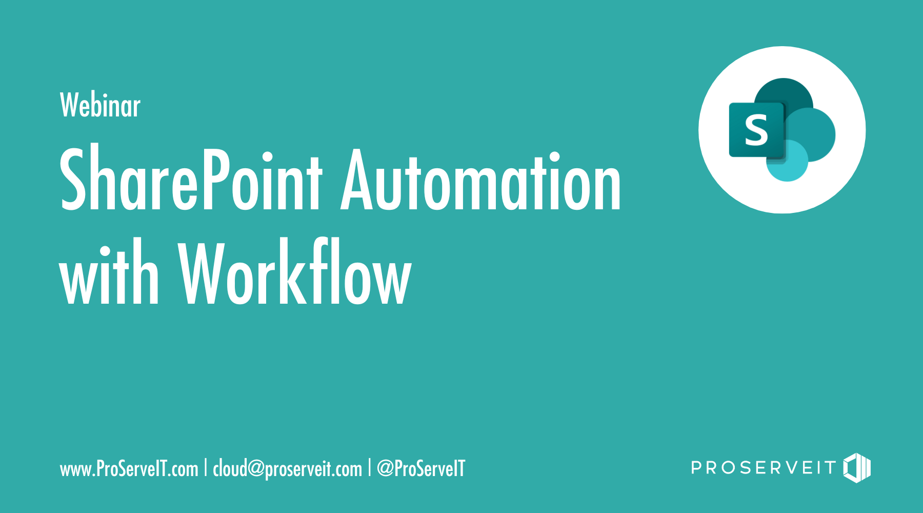 sharepoint automation with workflow webinar cover